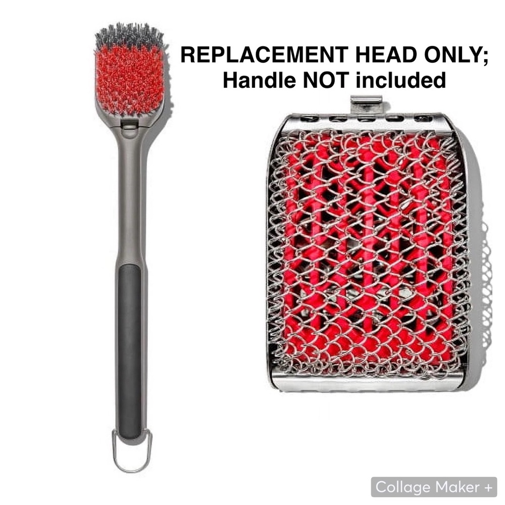 OXO Softworks Grilling Stainless Steel Cleaning Grill Brush Replacement Head